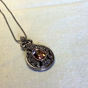 FINAL SALE PRICE Elegant & Sparkly Teardrop Crystal Necklace